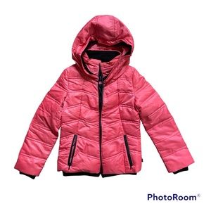 Hot Pink Puffer Jacket Coat